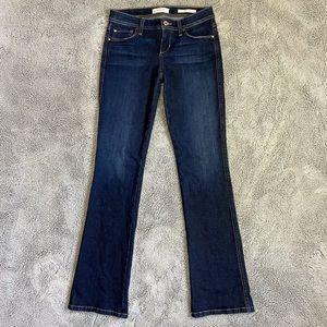Low rise bootcut dark wash jeans by guess